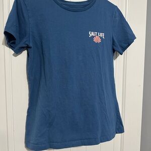 Salt Life Navy Tee with Logo